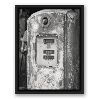 Williston Forge Rustic Gas Pump Floating Framed Canvas
