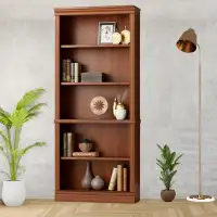 Latitude Run® Wooden Standing Bookcase: A Stylish Furniture Piece For Book Storage In Your Living Room, Bedroom, Or Home