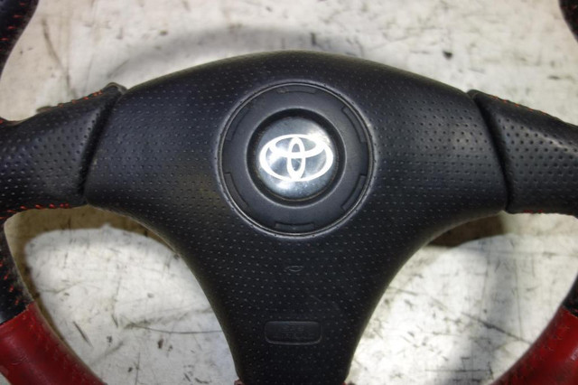 JDM Toyota Celica ZZT230 ZZT231 Red Stitch Steering Wheel Sw20 MR2 Supra GT4 in Other Parts & Accessories - Image 3