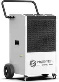 Moiswell 240 Pints Commercial Dehumidifier with Pump and Drain Hose for Basements and Large Spaces up to 8,500 Sq Ft
