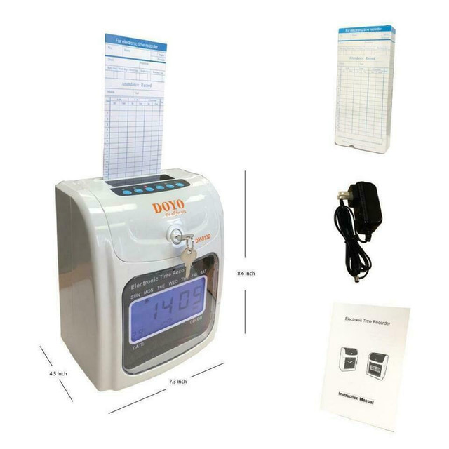 Electronic Time Clock Employee Attendance Punch Card Machine --Refurbished in General Electronics in Ontario - Image 2