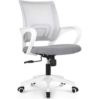Inbox Zero Neo Chair Computer Desk Chair Gaming-Ergonomic Mid Back Cushion Support With Wheels (Beige)