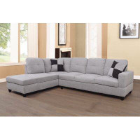 Latitude Run® Mentz 103.5" Wide Microfiber/Microsuede Left Hand Facing Sofa & Chaise