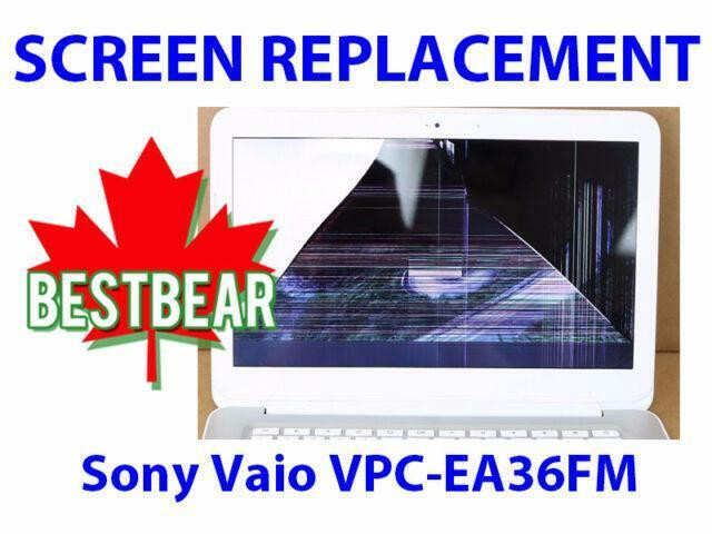 Screen Replacment for Sony Vaio VPC-EA36FM Series Laptop in System Components in Markham / York Region