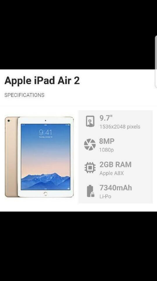 Spring SALE!!! Apple iPad Air 2 128GB New Charger &amp; 1 YEAR Warranty!!! in iPads & Tablets - Image 2