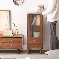 Latitude Run® Scotsdale Solid Wood 1 - Door Accent Cabinet