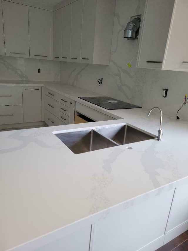 Quartz, Granite counter top, backsplash, vanity top on sale now ! in Cabinets & Countertops in Hamilton - Image 4