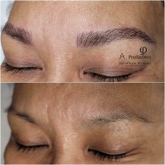 Microblading, Eyebrows, Brows, Eyebrow Pigmentations, PMU, Permanent Makeup, Makeup, Beauty, Phibrows, Natural brows in Health & Special Needs in Markham / York Region - Image 2