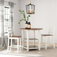 Laurel Foundry Modern Farmhouse Northwick Counter Height Drop Leaf Dining Set