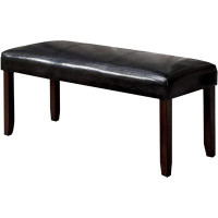 Wildon Home® Faux Leather Upholstered Seat Bench