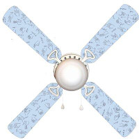 East Urban Home 42'' Aken 4 - Blade Flush Mount Ceiling Fan with Pull Chain and Light Kit Included