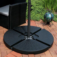 Arlmont & Co. Jacobson Water/Sand Offset Cantilever Plastic Free Standing Umbrella Base