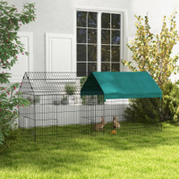 Small Animal Cage 86.6" x 33.5" x 40.6" Green