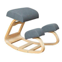 RRI Goods RRI Goods Ergonomic Kneeling Chair, Posture Support Comfortable Padded Office Desk Chair, Angled Rocking Stool
