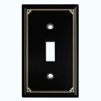 WorldAcc Victorian Vintage 1-Gang Toggle Light Switch Wall Plate