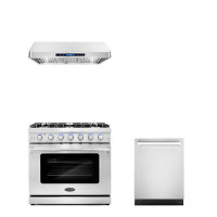Cosmo Fan-Assisted 36" 6 cu.ft. Freestanding Gas Range