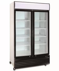 Brand New Double Door 54 Wide Display Refrigerator