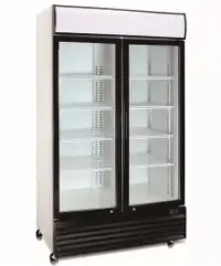 Brand New Double Door 54 Wide Display Refrigerator