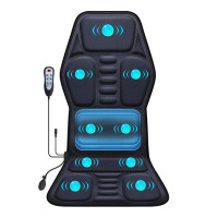 Inbox Zero Hodess Premium Vibration Massage Chair Pad with Heat Function and Adjustable Lumbar Support