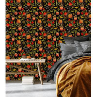 Red Barrel Studio Hizki Peel & Stick Floral Wallpaper