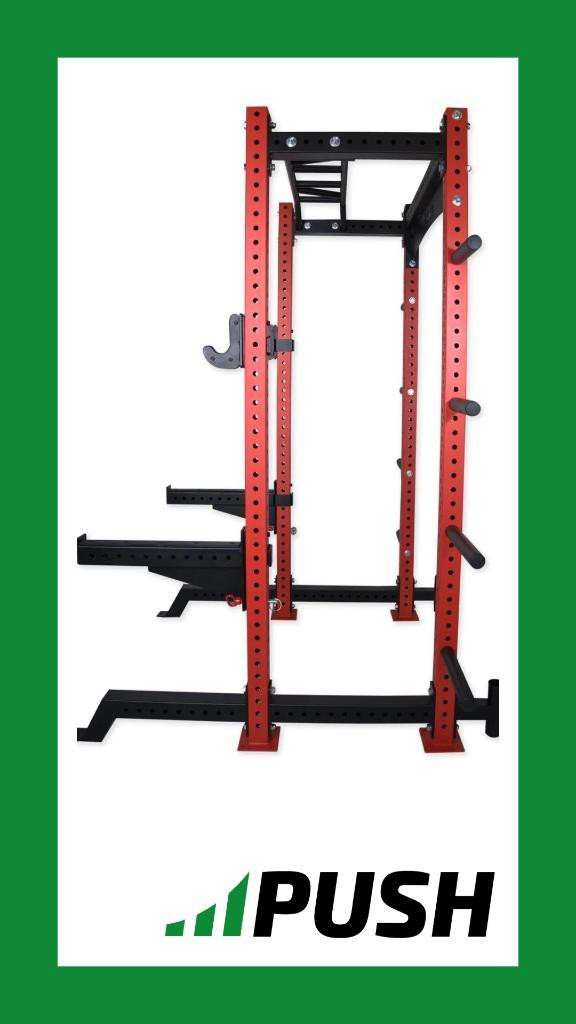 Commercial Grade Half Rack with Plate Storage Pegs, Spotter Arms, and More! in Exercise Equipment in Ottawa - Image 2