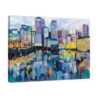 Jaxson Rea "Boston Harbour" Gallery Wrapped Canvas By Jeanette Vertentes