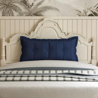 Hokku Designs Button Tufted Body Pillow Bed Rest Decrative Reading Pillow Lumbar Pillow