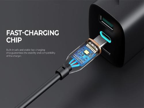 1.2M Havit Type-C To Type-C High Speed 3.0A 60W PD Data Transfer Mobile Charging Data Cable - Black in Cell Phone Accessories - Image 3