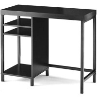 Latitude Run® TDC Sumpter Park Cube Storage Desk;  Black | Canyon Walnut
