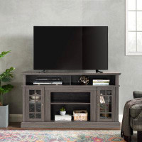 Latitude Run® Contemporary TV Media Stand with Open and Closed Storage Space