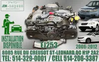 Moteur Subaru Impreza Forester Outback Legacy 2006 2007 2008 2009 2010 2011 2012 Engine 2.5 AVCS et 2.0 Motor simple cam
