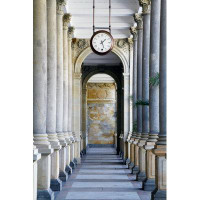 Ebern Designs Carlsbad Colonnade With Clock