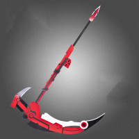 Used RWBY Rose Crescent Sniper Scythe Detachable Cosplay Props Handwork 220227