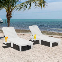 Arlmont & Co. Wetumka Outdoor Chaise Lounge Set