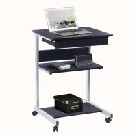 Wenty Techni Mobili Rolling Laptop Cart With Storage, Graphite