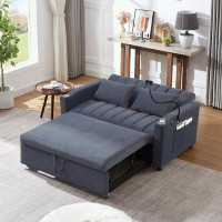 Latitude Run® 55.9" Convertible Sofa Bed Loveseat Sofa with Three USB Port