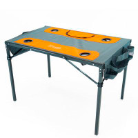 CREATIVE OUTDOOR DISTRIBUTOR Ice Box Cooler Folding Table: Orange