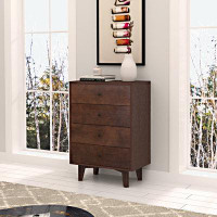 Loon Peak Dresser Cabinet Bar Cabinet Storge Cabinet  Lockers  Real Wood Spray Paint Retro Round Handle Can Be Placed In
