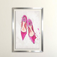Picture Perfect International 'A Pink Dior Shoes' Framed Print