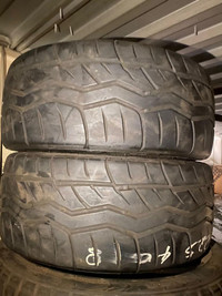 TWO USED 225 40 R18 FALKEN AZENIS RT RACING TIRES