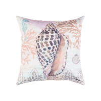 East Urban Home Brown Shell Throw Indoor/Outdoor Pillow