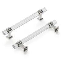 Hickory Hardware Crystal Palace Kitchen Handles, Solid Core Drawer Pulls for Cabinet Doors, 5-1/16"