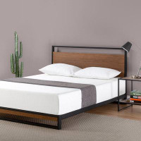 17 Stories Gurmale 37" Low Profile Bamboo and Metal Platform Bed