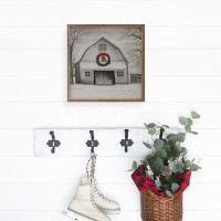 The Holiday Aisle® Christmas Barn With Wreath