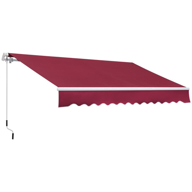 Retractable Awning 141.7" L x 98.4" W Red in Patio & Garden Furniture - Image 2