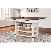 Signature Design by Ashley Valebeck Rectangular Counter Height Dining Table
