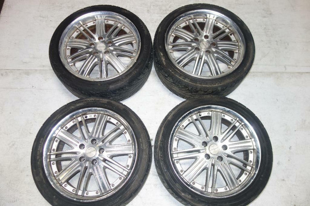 JDM WORK WHEELS RIMS TIRES STAGGERED 5X114.3 18X8.5 +45 OFFSET 18X7.5 +45 OFFSET in Tires & Rims