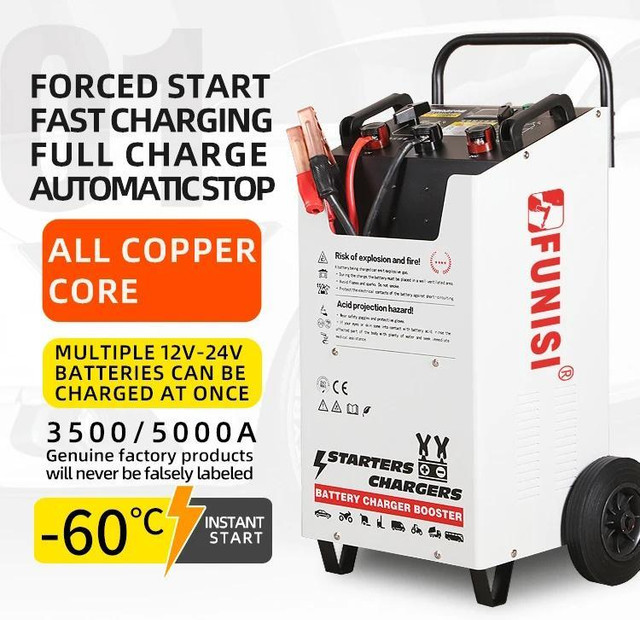 NEW 220V 3500A 12 &amp; 24V BATTERY BOOSTER QUICK START CHARGER F3500A in General Electronics in Alberta - Image 3