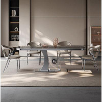 STAR BANNER Italian Light Luxury Rock Plate Table Minimalist High-End Household Small Design Dining Table And Chair Comb