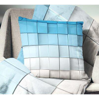 Made in Canada - East Urban Home Mosaic Cubes Contemporary Pillow